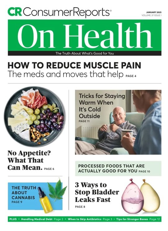 Consumer Reports on Health January 2025 Collection Of Magazines In