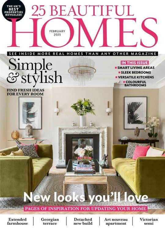 25 Beautiful Homes February 2025 Collection Of Magazines In PDF Format