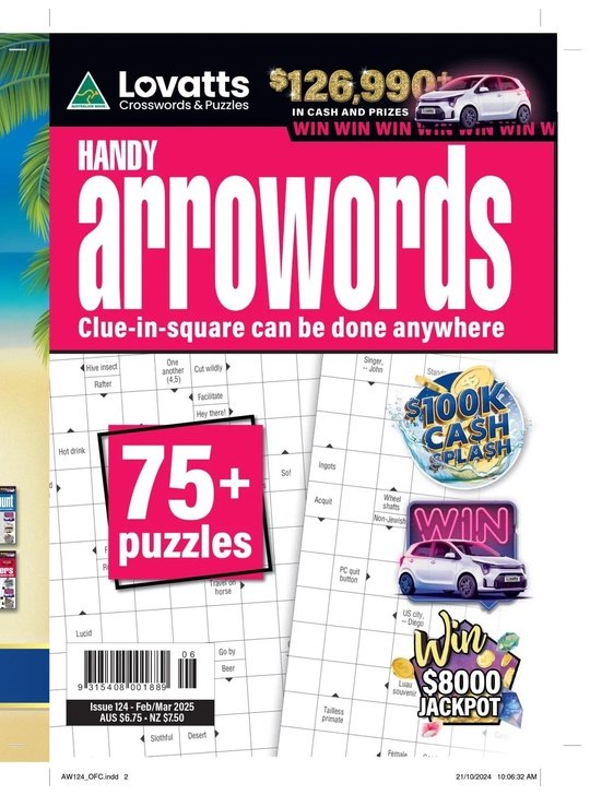 Lovatts Handy Arrowords - Issue 124 2025