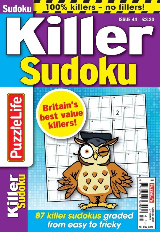 PuzzleLife Killer Sudoku - January 2025