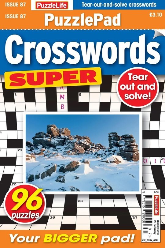 PuzzleLife PuzzlePad Crosswords Super - January 2025