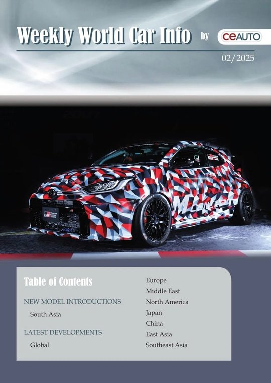 Weekly World Car Info - 11 January 2025