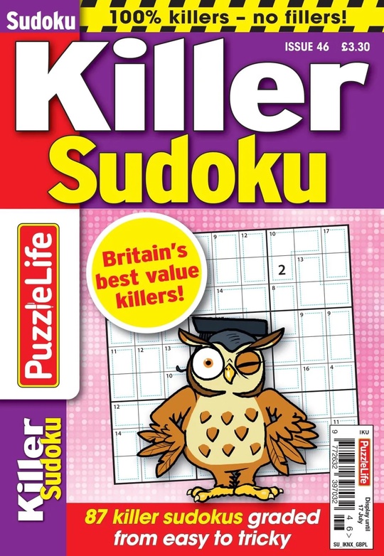 PuzzleLife Killer Sudoku - May 2025